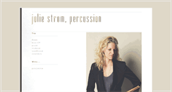 Desktop Screenshot of juliestrompercussion.com