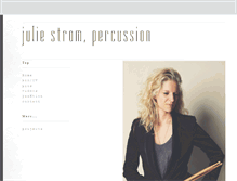 Tablet Screenshot of juliestrompercussion.com